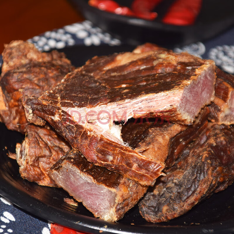 湘西臘黃牛肉乾湖南特產農家自制柴火煙燻湘菜下酒菜臘味臘肉鹹肉