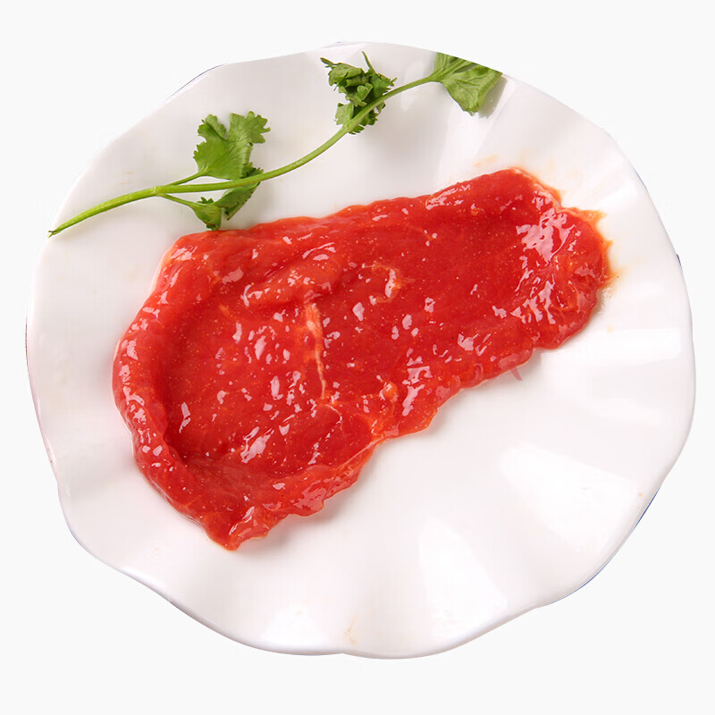 宝然涮火锅食材腌制牛肉片新鲜嫩滑生牛肉火锅配菜烧烤肥牛滑牛片250g