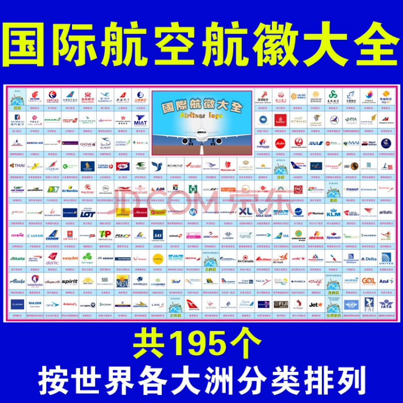 航空航徽大全世界航天航空公司航空标志学校教育航天培训