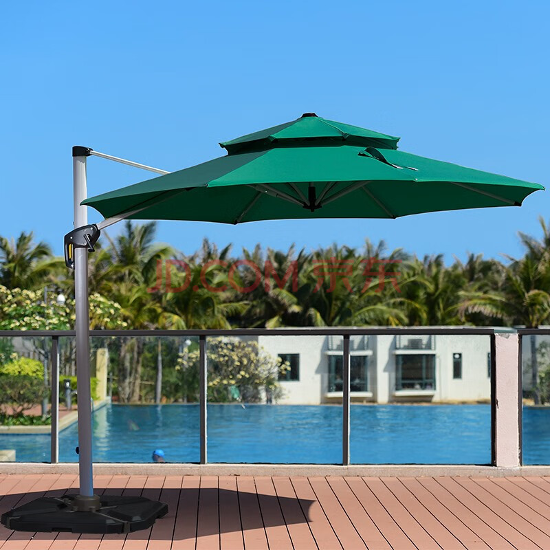 紫叶户外遮阳伞庭院伞太阳伞岗亭站岗台别墅花园休闲伞露天太阳伞3米