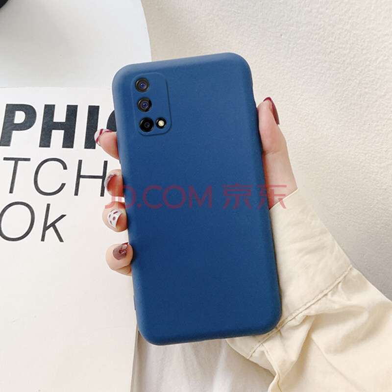 伊诺茂 真我q2手机壳全包realmeq2液态硅胶软壳relameq2女款带手绳