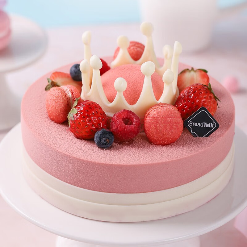 面包新语(breadtalk)浪漫系列 女王的皇冠1磅 生日蛋糕 情人节蛋糕
