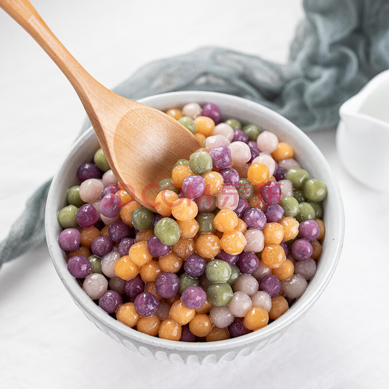 焙小姐小芋圆奶茶店专用原材料鲜芋仙四色纯手工珍珠芋圆成品 四味小