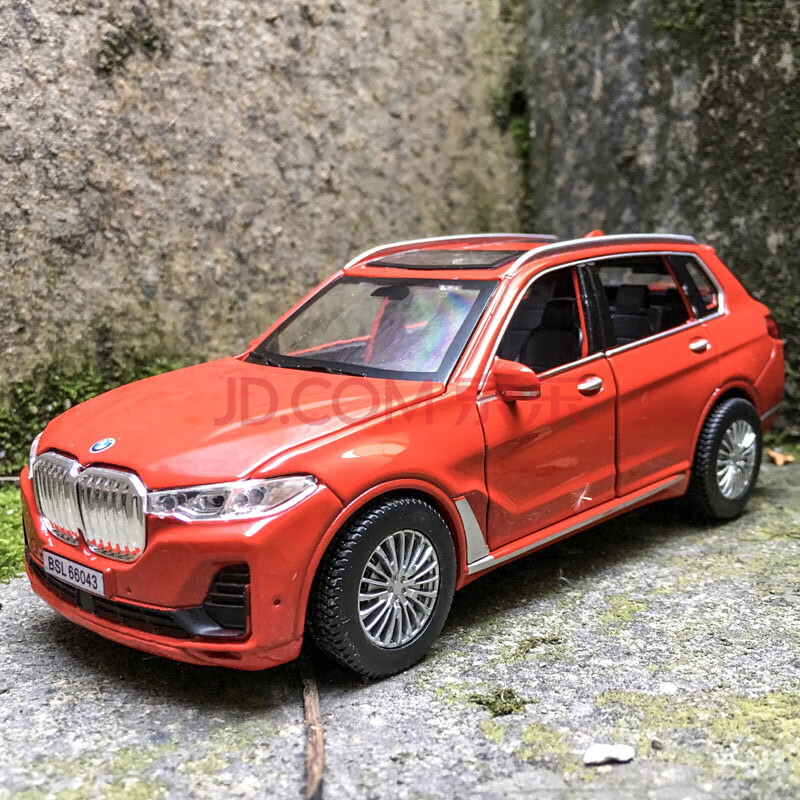 宝马x7车模型新能源合金越野车回力小汽车男孩玩具车成人收藏摆件