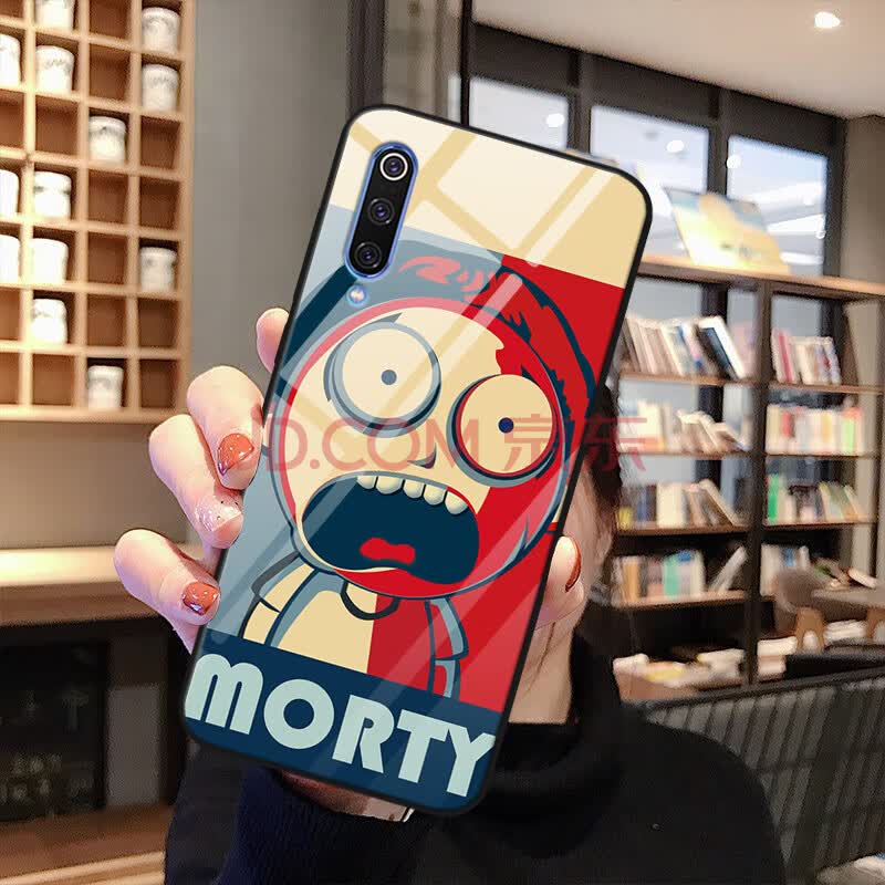 红plus抖音麦芒9游戏畅玩7可爱手机壳 瑞克和莫蒂-情侣头像【留言型号