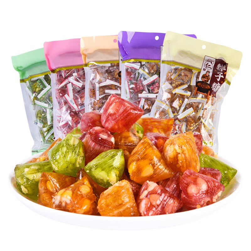 糖苏州上海土特产三角超多原味桂花薄荷硬糖果250克 玫瑰粽子糖250g