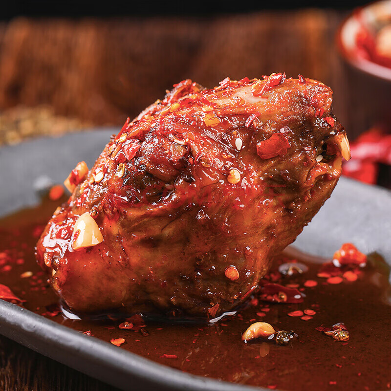 四川特产 麻辣冷吃兔头自贡特色小吃风味(2只) 兔头【麻辣】【6只装】