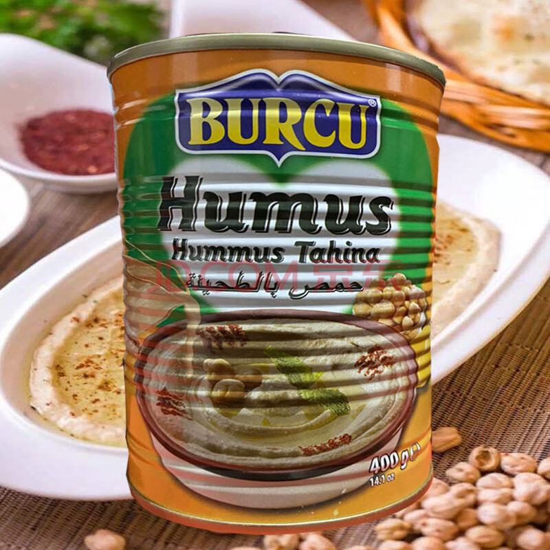 humus hummus burcu土耳其进口三角豆鹰嘴豆泥即食酱胡姆斯酱400g