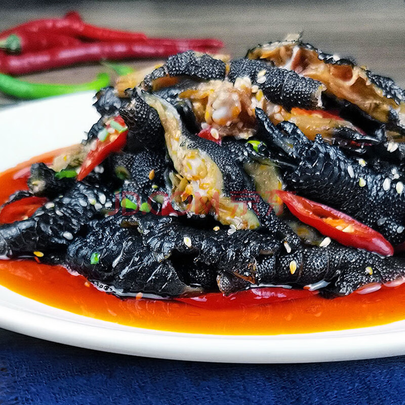 味当优脱骨麻辣乌鸡爪250g红油去骨鸡脚网红无骨黑凤爪开袋即食 250g