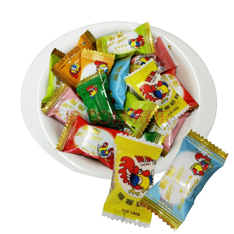 wowo喔喔奶糖咖啡味奶糖散装结婚喜糖500g童年休闲零食糖果 喔喔奶糖