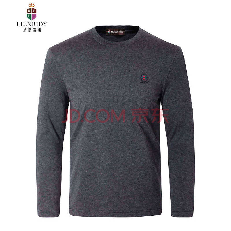 莱恩雷迪lienridy 【轻奢丝光棉羊绒质感面料】简欧刺绣休闲男式长袖
