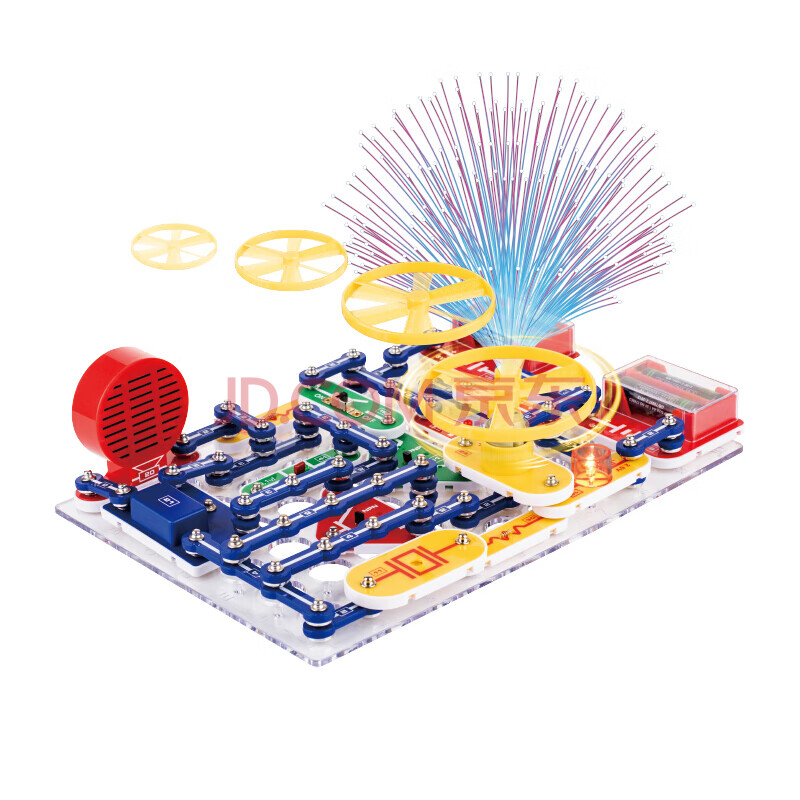 电子积木电路开关玩具儿童拼装电子百拼 创客教育stem科学实验套装小