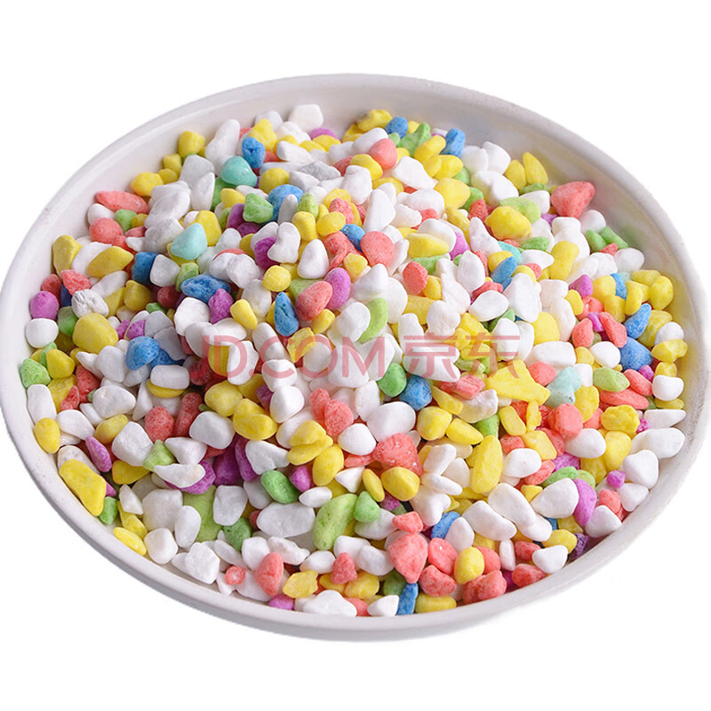 满20花泥花肥料养花种花土种菜种植土多肉泥土花土壤 彩色小石头300克