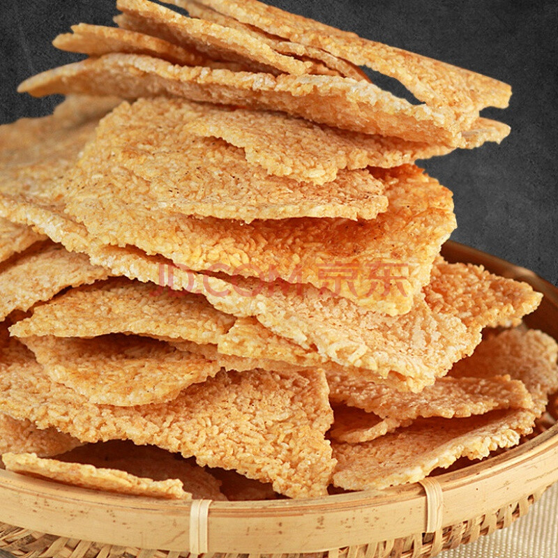 安徽特产锅巴零食小吃休闲食品吃的大米柴火土灶 原味500g*4