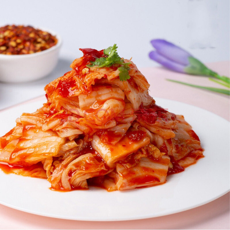 韩式泡菜 咕咕熊腌制袋装下饭菜朝鲜咸菜东北韩国泡菜 韩式辣白菜x4袋