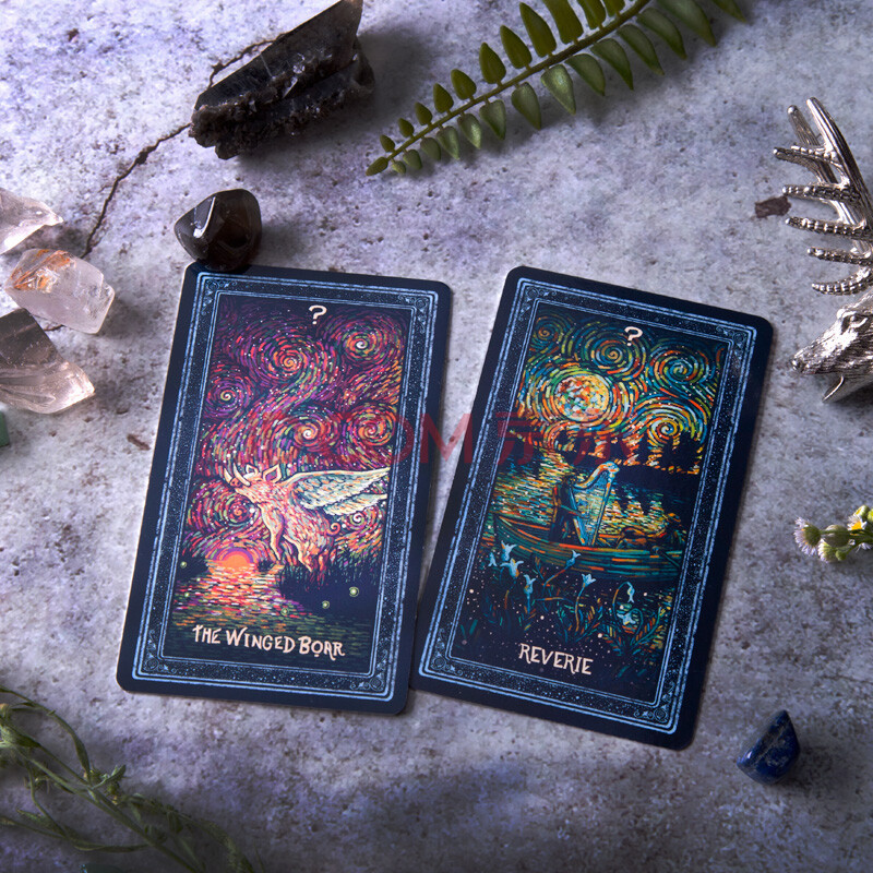 棱镜塔罗牌第四五版套镀银卡罗牌初学者中文入门教程 现货6代!