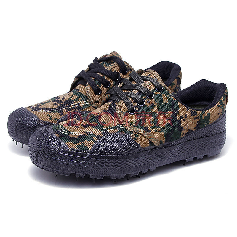 上海解放鞋男低帮迷彩鞋工地干活鞋劳保鞋 帆布鞋男 大草原迷彩 40