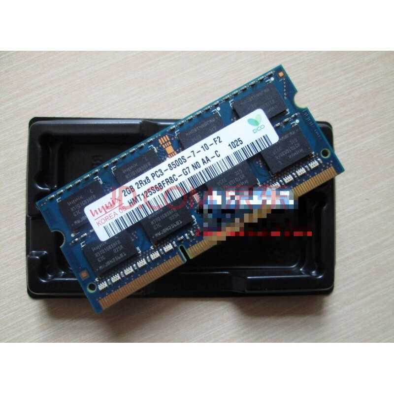 hynix现代 2g 2rx8 pc3-8500s-7-10 hmt125s6bfr8c-g7笔记本