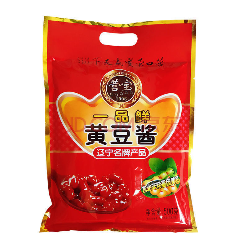 营宝东北大酱500克黄豆酱豆瓣酱熟酱营口大酱蘸酱调味酱传统工艺酿制