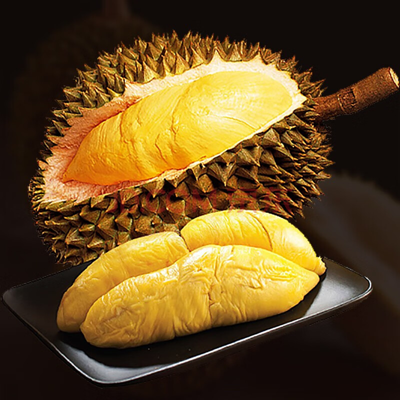 马来西亚苏丹王榴莲d24 空运液氮榴莲整个带壳冷冻保鲜 榴莲4.