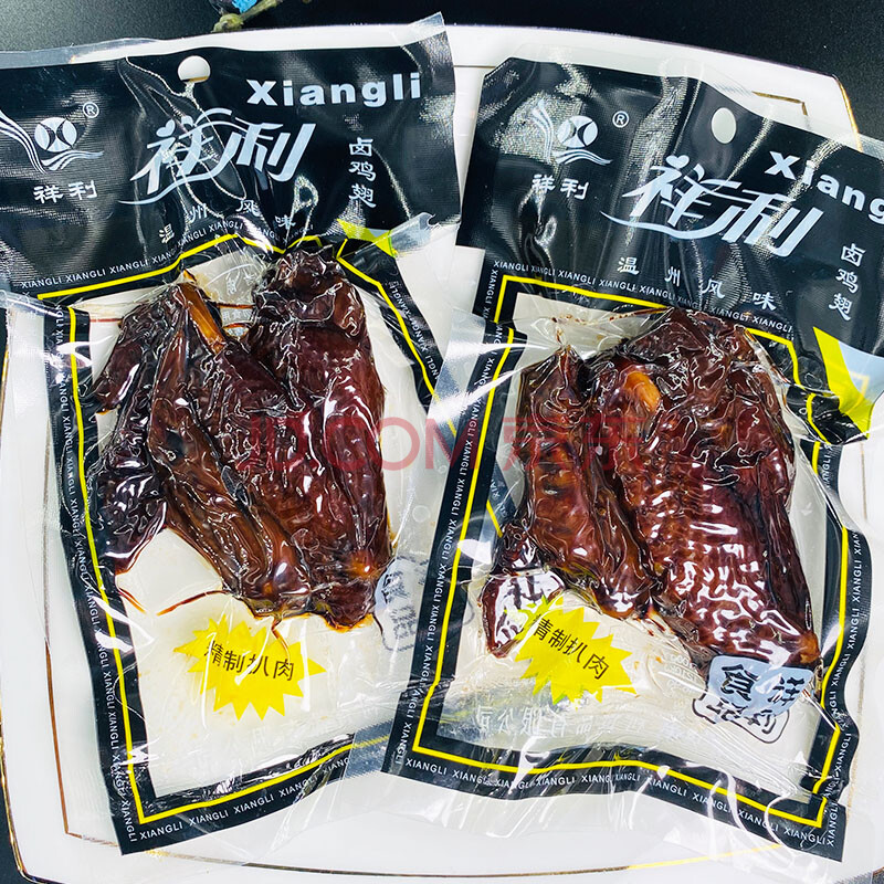 温州特产乡巴佬鸡翅祥利黑鸡翅80后怀旧小吃零食卤鸡翅48g 乡吧哥鸡翅