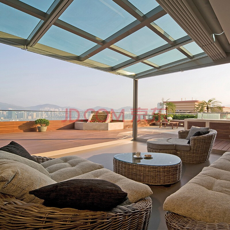 京诚恒达铝合金阳光房花园别墅露台屋顶玻璃房断桥铝门窗定制 预约