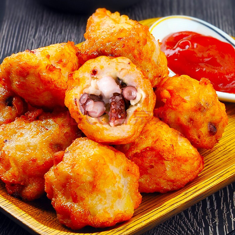 鲜森岛(sinsumgoo)章鱼小丸子儿童营养早餐半成品日式黄金章鱼烧手打