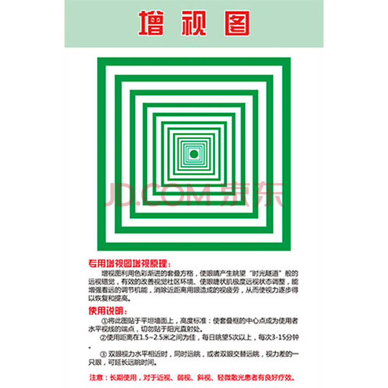 眼肌运动训练图远眺挂图眼睛训练图视力眼保健操挂图眼科诊所海报