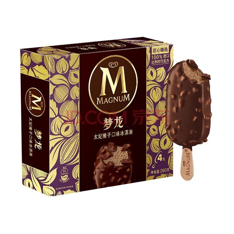 和路雪梦龙太妃榛子口味冰淇淋多支装260g
