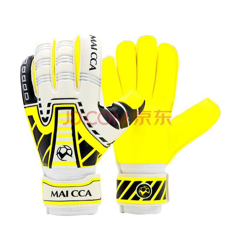 新款足球守门员护腕 耐磨防滑足球守门员手套 足球门将防护用品 黄色