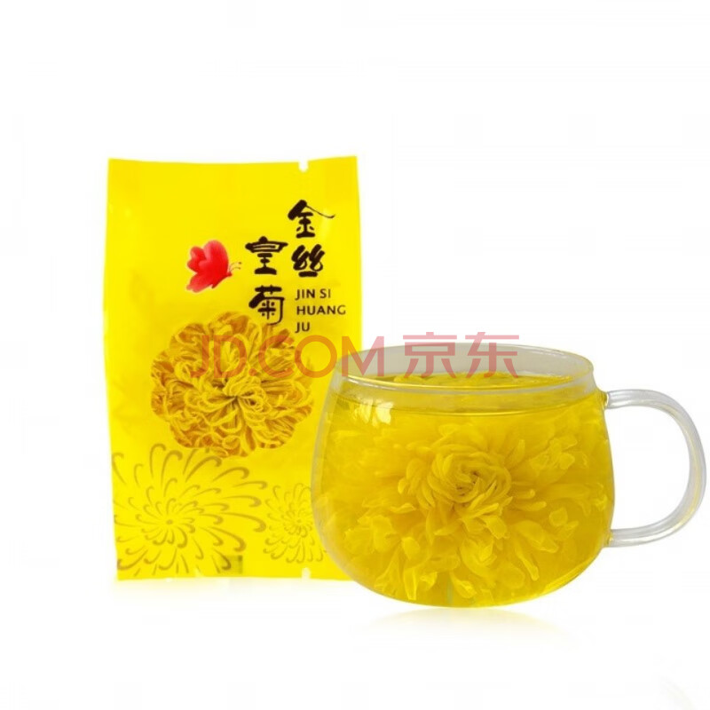 金菊源菊花茶金丝皇菊一朵一杯 一花一 金菊源菊花茶 开封特产 简包25