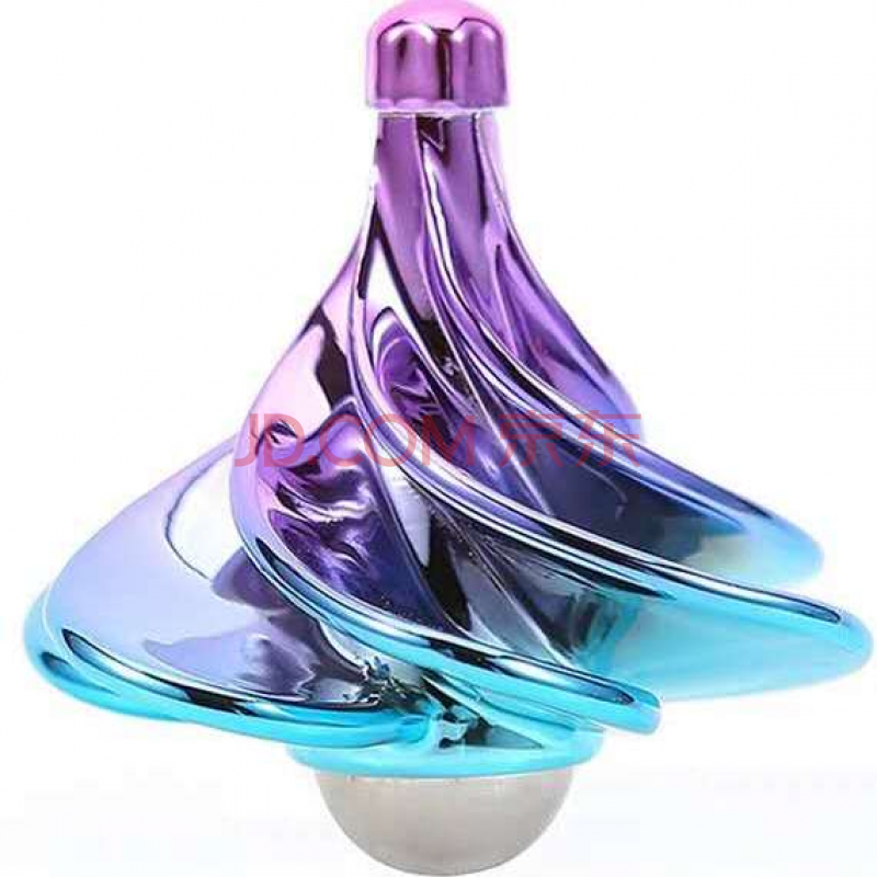 风动空气念力陀螺玩具东西儿童成人指尖解压玩具反重力黑科技 紫青