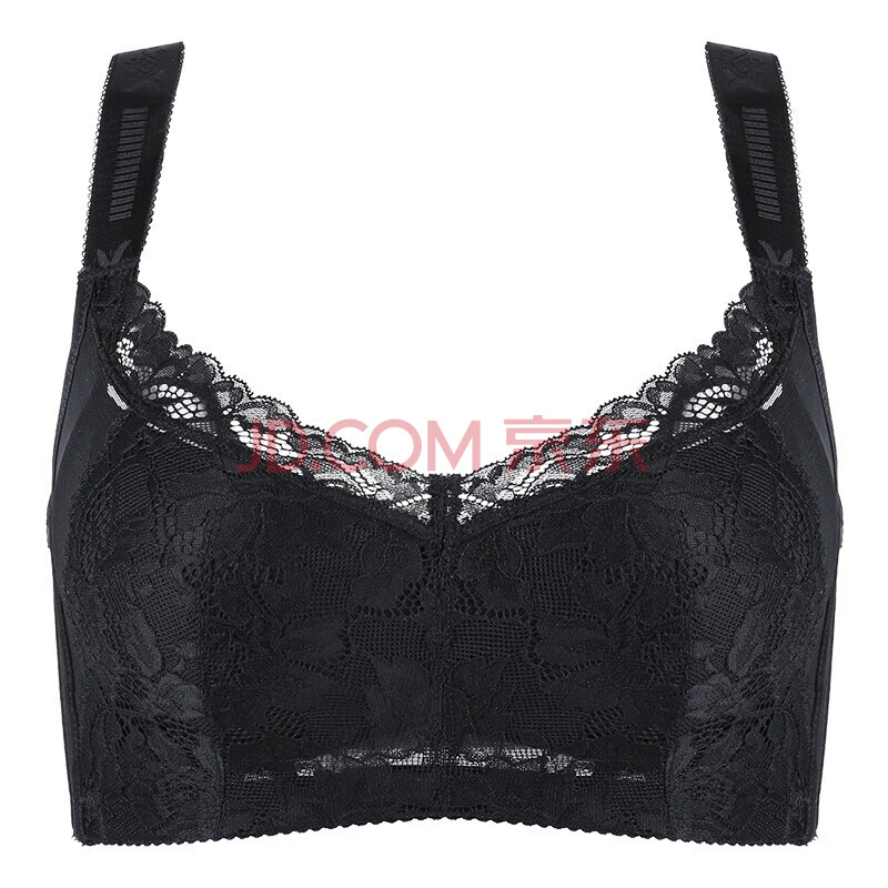 婷美大胸显小调整型内衣女无钢圈2020春季薄款大码收副乳胸罩pw8929