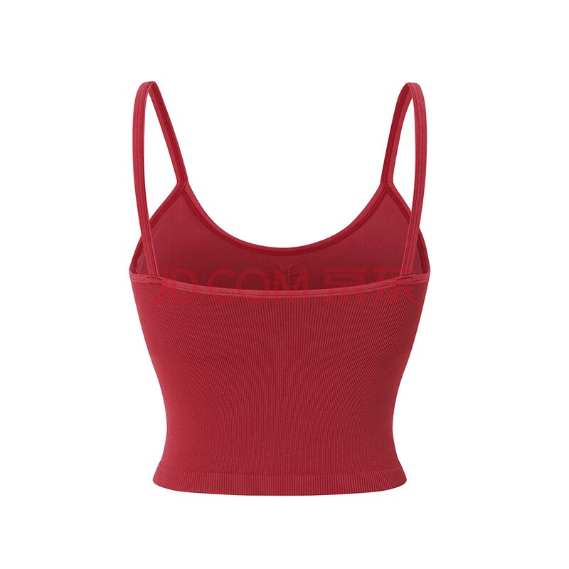 背心文胸吊带二合一细肩瑜伽服女春夏运动舒适高端时尚气质吊带 红色