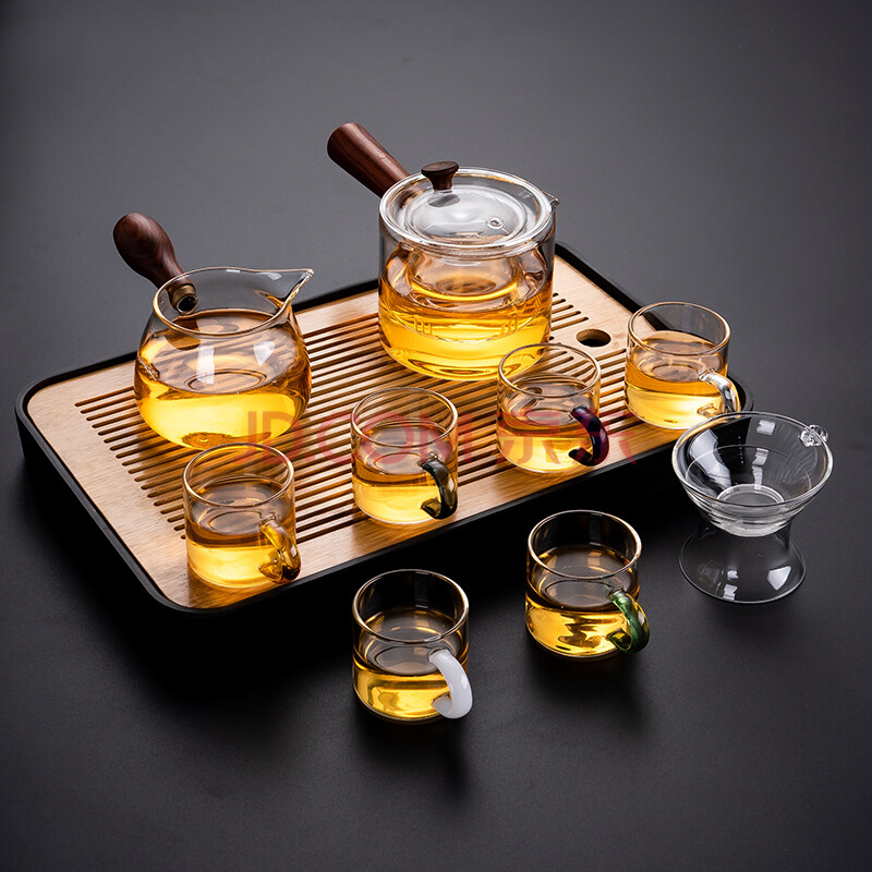 玻璃茶具套装家用小套客厅办公室会客透明红茶功夫茶杯茶壶泡茶器