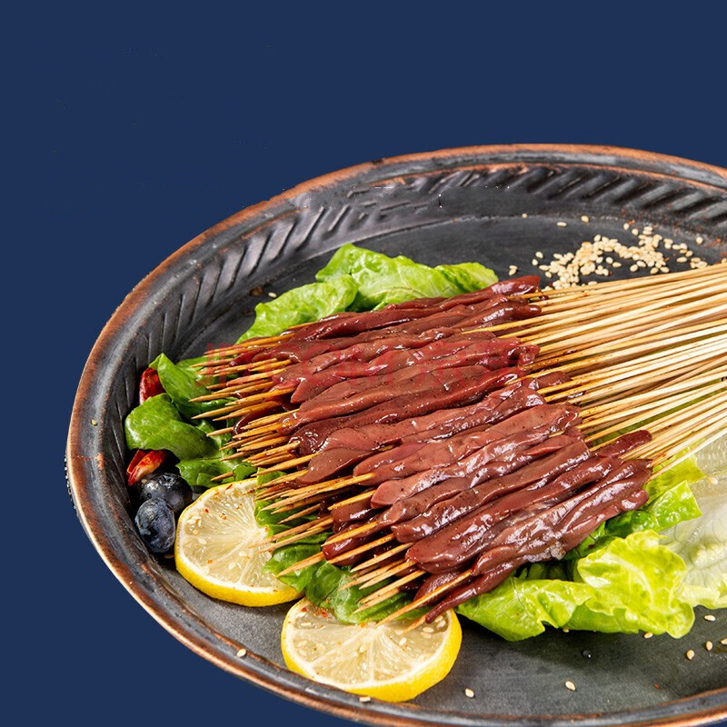 猪腰串采味集腰花腰子新鲜烧烤食材油炸铁板网红小串300串猪腰串