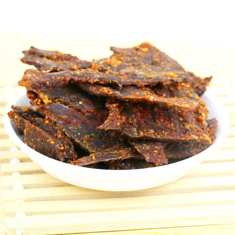 5折 牛肉干贵州铜仁土特产思南大坝场牛干巴黄牛肉烤片250克 麻辣味