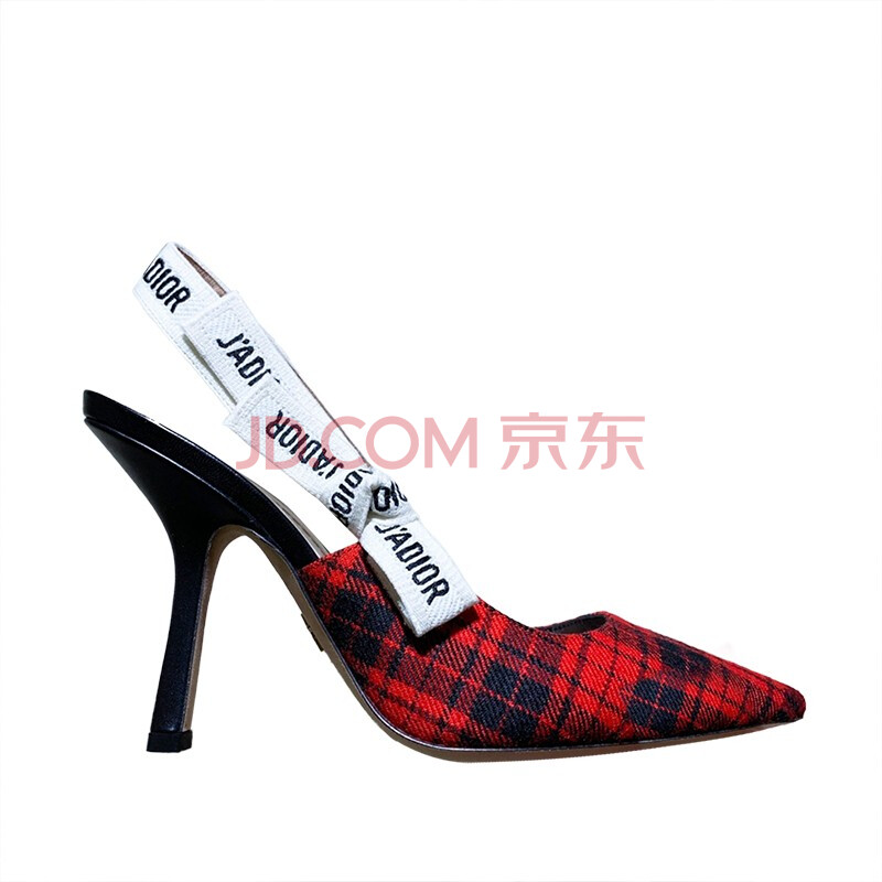 dior/迪奧 dior 紅色格紋高跟鞋 aykcp826wch_s47x 紅色格紋 意碼37