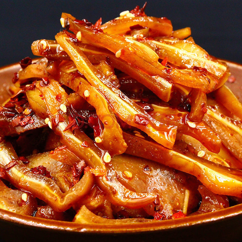 麻辣红油猪耳朵现做即食四川特色小吃重庆熟食辣卤味休闲零食 猪耳