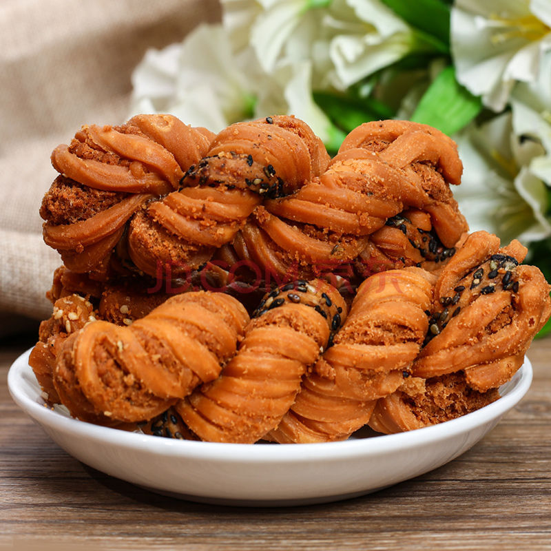 老北京特产蜂蜜软麻花休闲零食小吃袋装早餐面包糕点 软麻花10个 天津