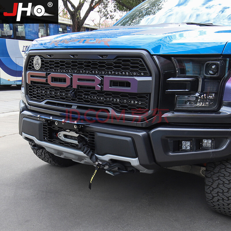 jho 绞盘适用于14-2021款猛禽f150 ltd改装专用拖车绳 12000磅进口