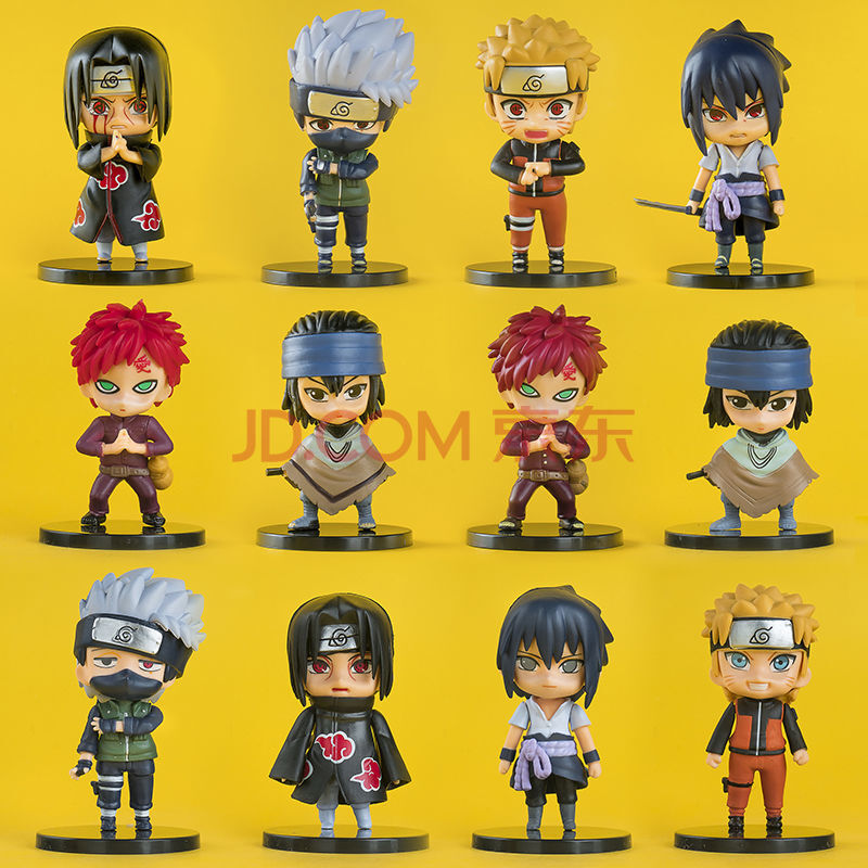 【盲i盒】版火影忍者q版鸣人佐助卡卡西雏田我爱罗盲盒腾雅卓 一代12