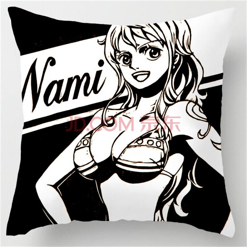 路飞娜美海贼王抱枕索隆艾斯劳超柔抱枕汽车沙发靠枕靠垫芯套 娜美