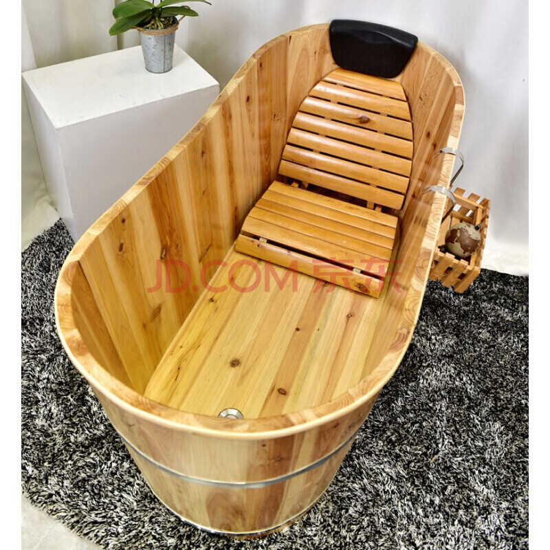 【国润精选】美容院泡澡木桶浴桶木桶成人浴缸沐浴木桶家用实木洗澡桶