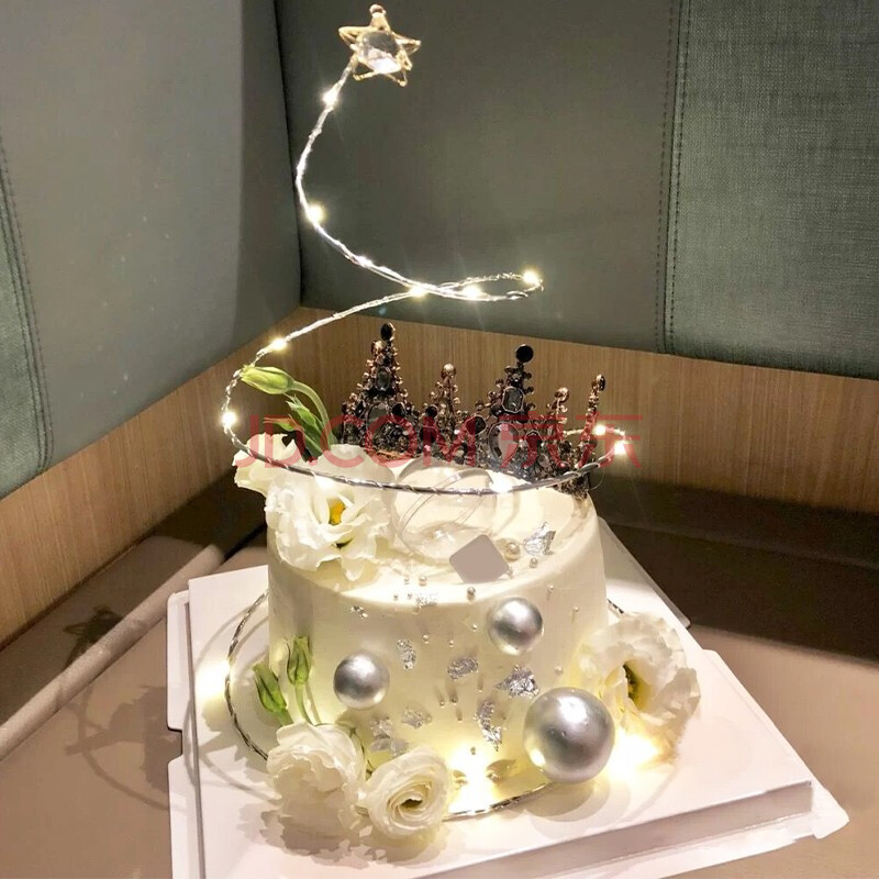 杉茵网红创意儿童男女草莓花束皇冠生日蛋糕定制北京广州全国同城配送