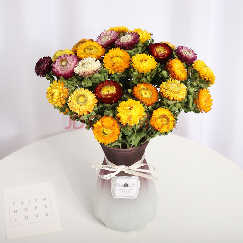 卿幽茉云南天然雏菊干花花束真花风干ins网红装饰摆件文艺插花摆设