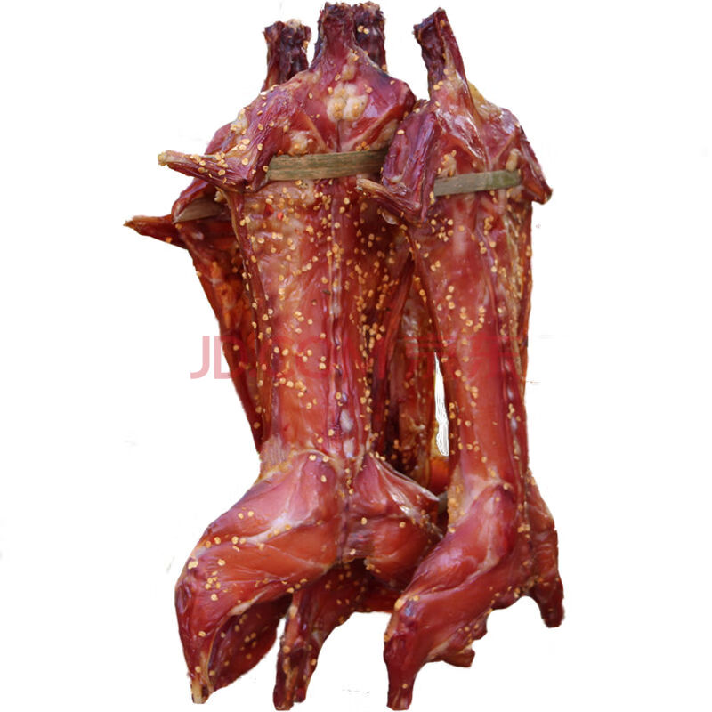 四川特产农家自制柴火烟熏腊兔烤兔肉五香兔腊味腊肉麻辣手撕兔 1份