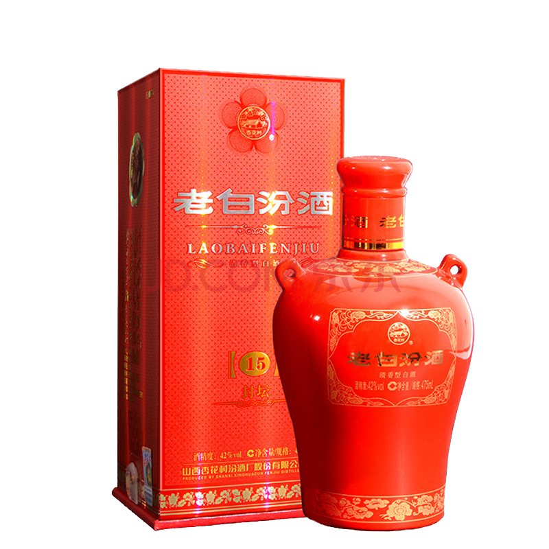 汾酒 老白汾 封坛15 42度 475ml 单瓶装 清香型白酒