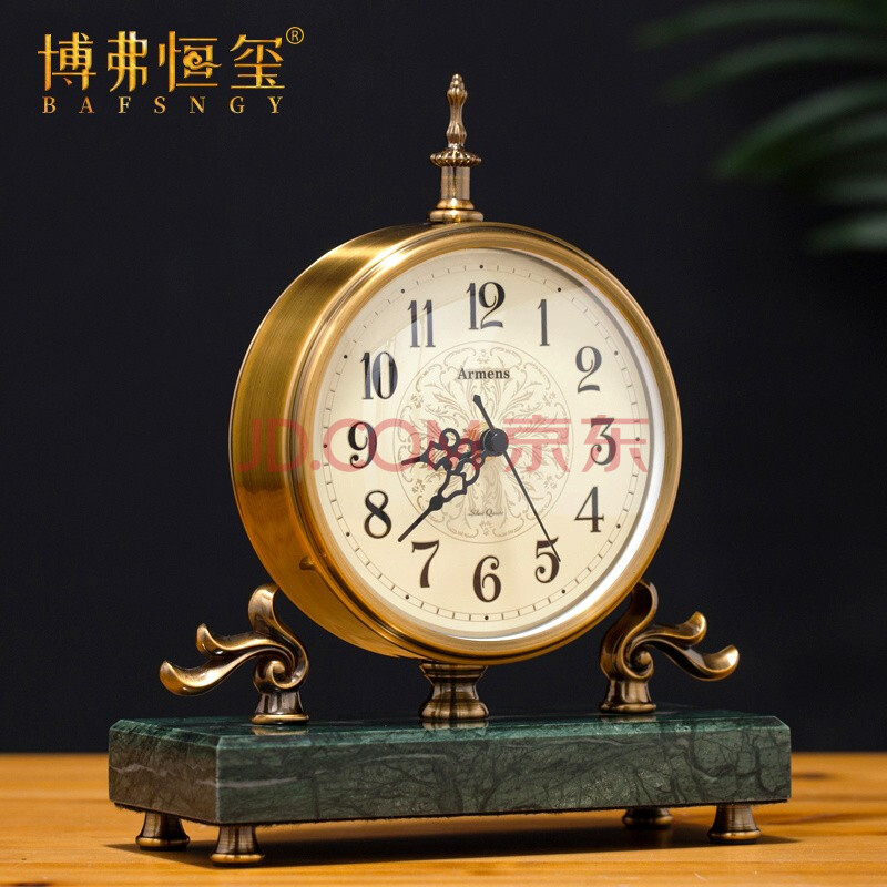 家用客厅创意时钟客厅书房卧室装饰品欧美式台式钟表桌面石英钟座钟