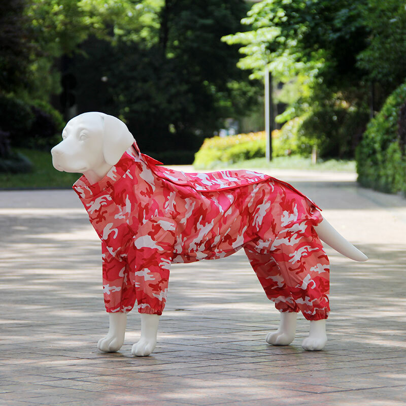 金毛狗雨衣大型犬泰迪連帽中小型犬防水小狗全包四腳寵物狗狗雨披